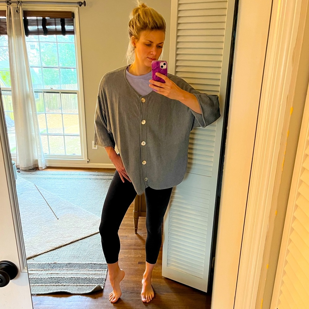 J Jill boxy sweater. Ladies medium. Gray.
